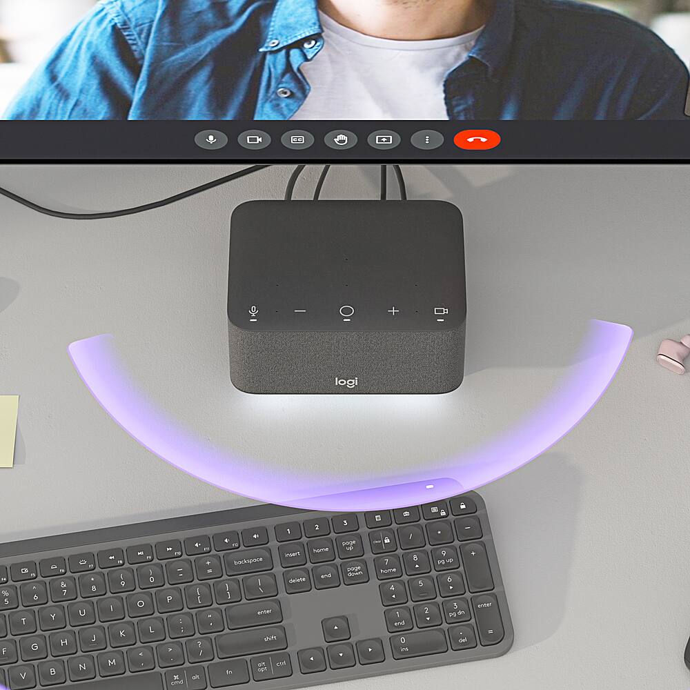 Alt View 14. Logitech - Logi Dock All-in One Laptop Docking Station with Speakerphone for Microsoft Teams - Graphite.