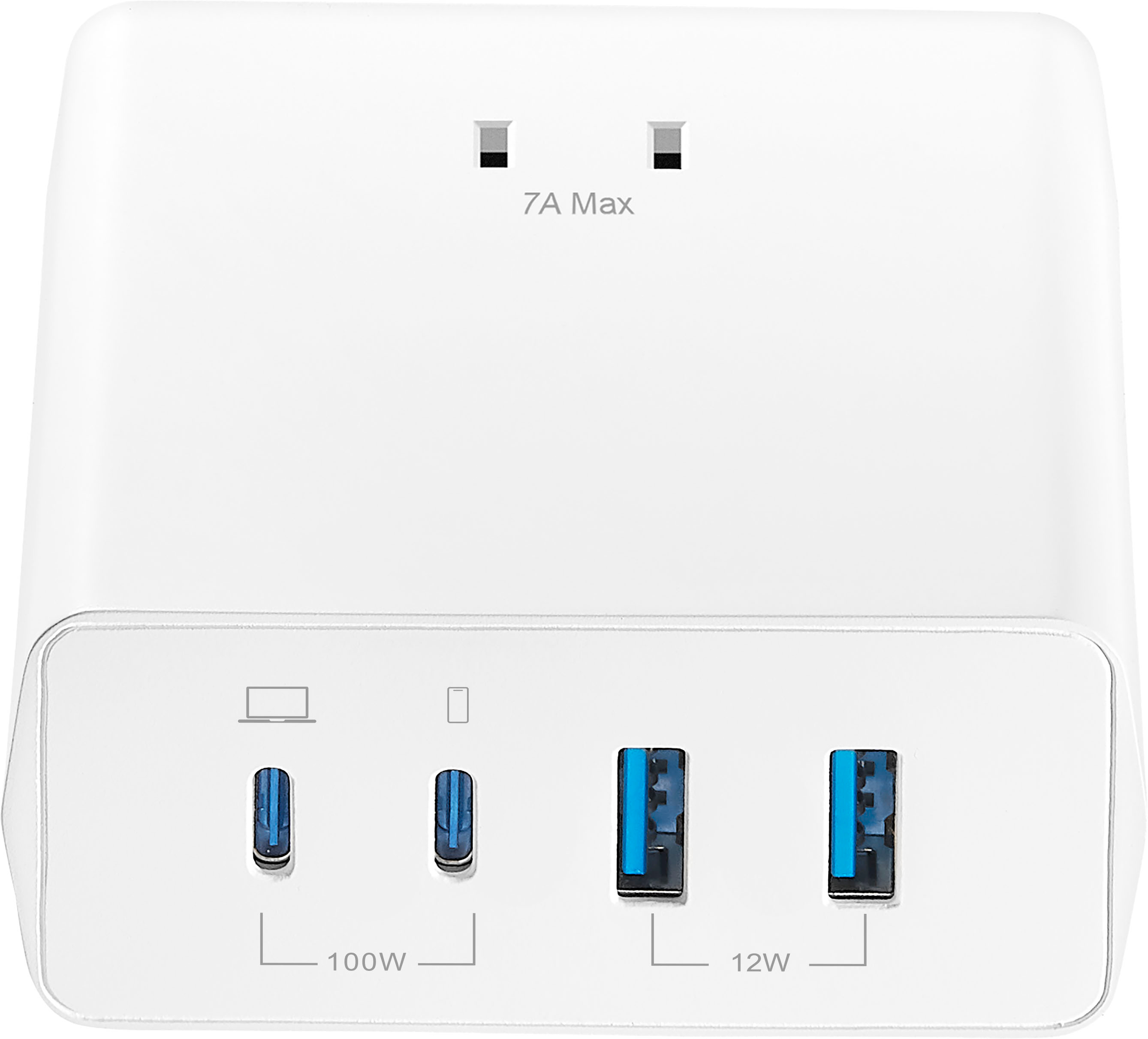 Insignia™ 100W Dual Port USB-C Foldable Compact Wall Charger Kit for  MacBook Pro, Smartphone, and Tablet White NS-PW31XC2W22B - Best Buy