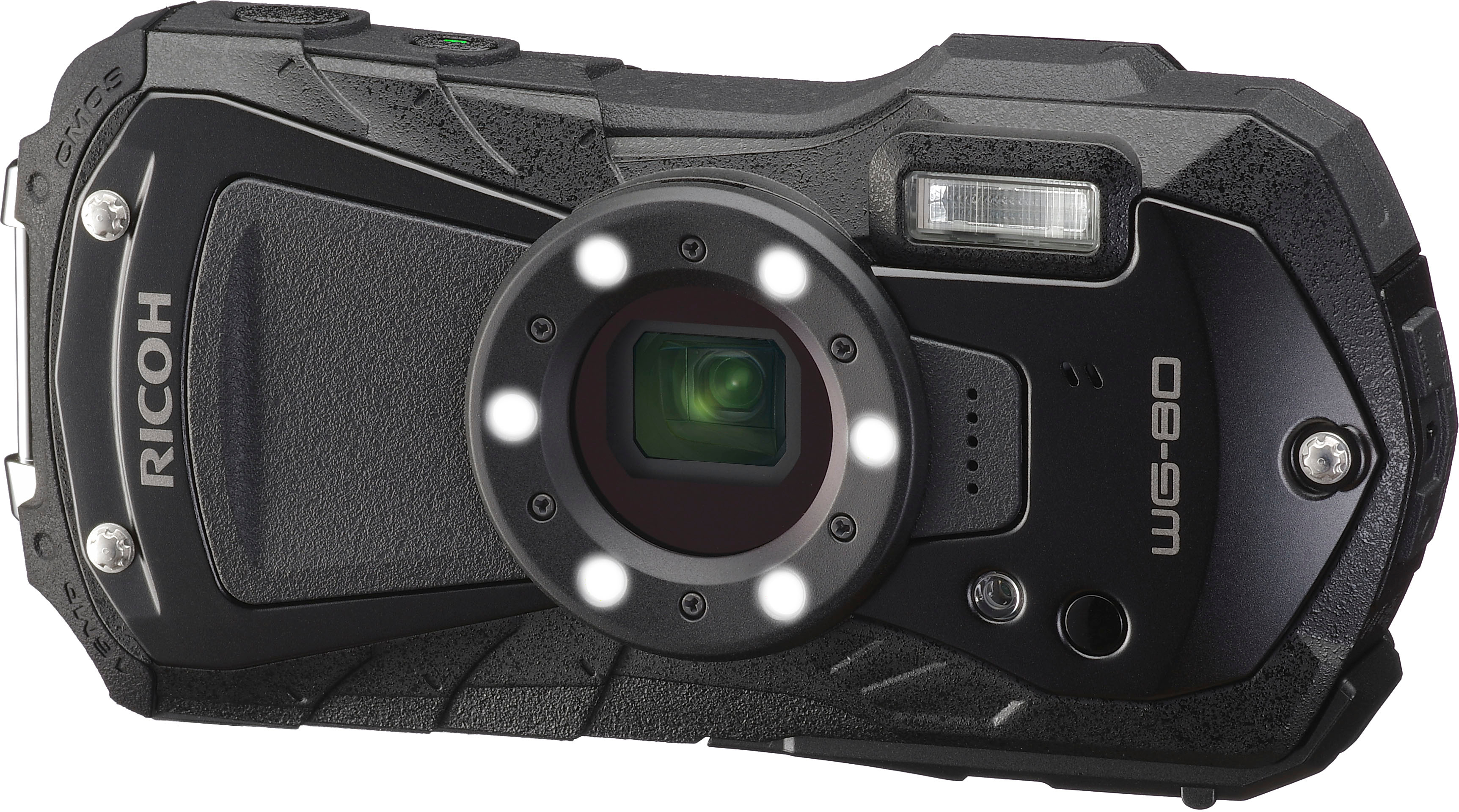 Ricoh WG-80 16.0 Megapixel Waterproof Digital Camera Black 03123