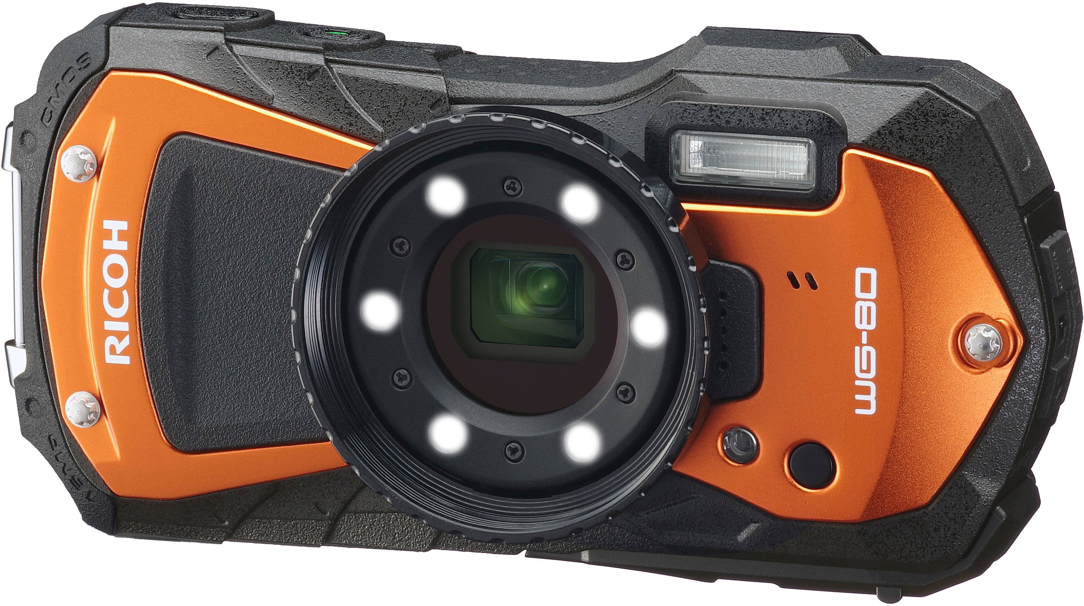 Alt View 12. Ricoh - WG-80 16.0 Megapixel Waterproof Digital Camera - Orange.