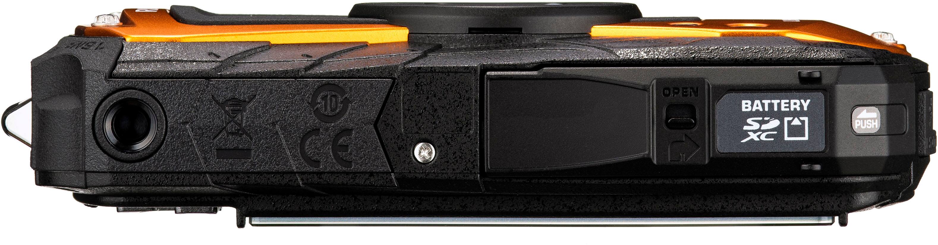 Alt View 2. Ricoh - WG-80 16.0 Megapixel Waterproof Digital Camera - Orange.