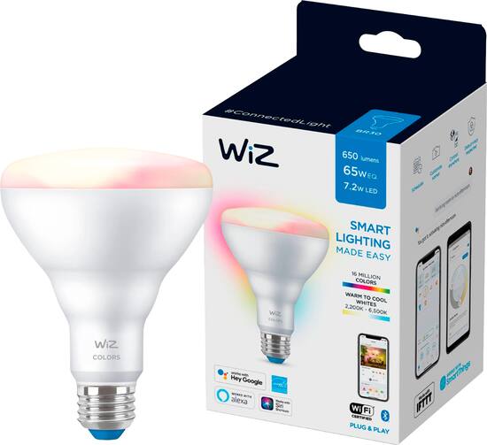 WiZ BR30 LED Bulb Color and Tunable White 603456 Best Buy