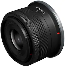Front. Canon - RF-S18-45mm F4.5-6.3 IS STM Standard Zoom Lens for EOS R-Series Cameras - Black.