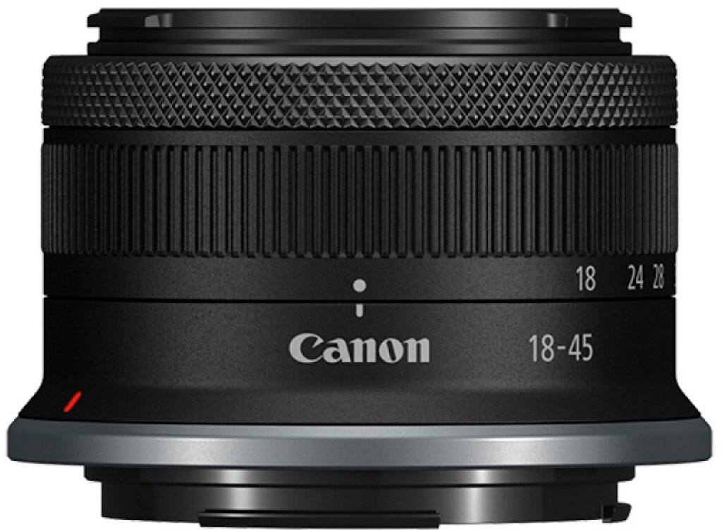 Alt View 1. Canon - RF-S18-45mm F4.5-6.3 IS STM Standard Zoom Lens for EOS R-Series Cameras - Black.