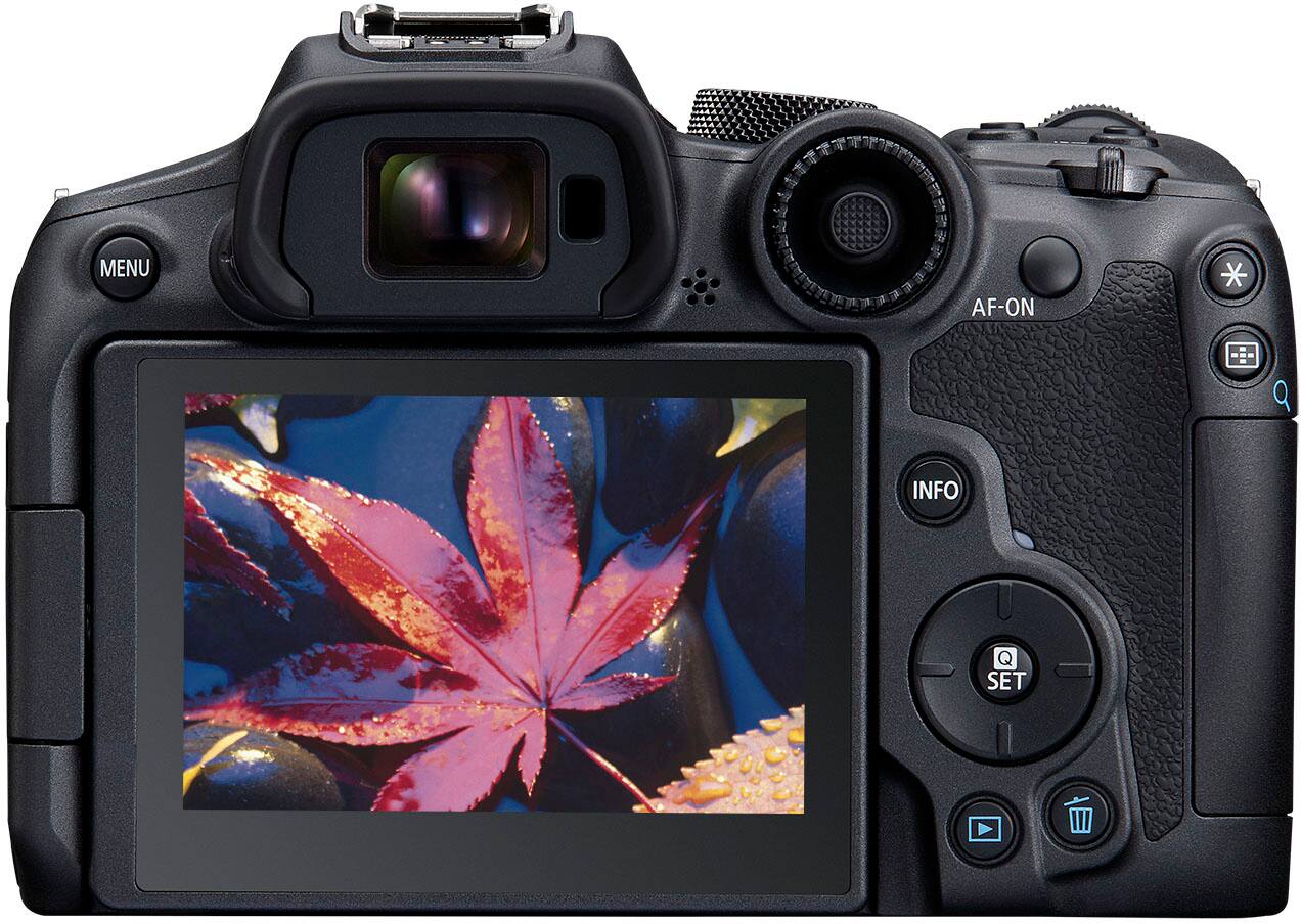 Back. Canon - EOS R7 Mirrorless Camera (Body Only) - Black.