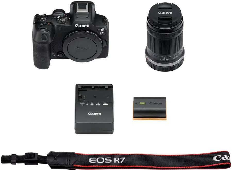Alt View 17. Canon - EOS R7 Mirrorless Camera with RF-S 18-150mm f/3.5-6.3 IS STM Lens - Black.