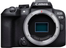 Canon - EOS R10 Mirrorless Camera (Body Only) - Black - Front_Zoom