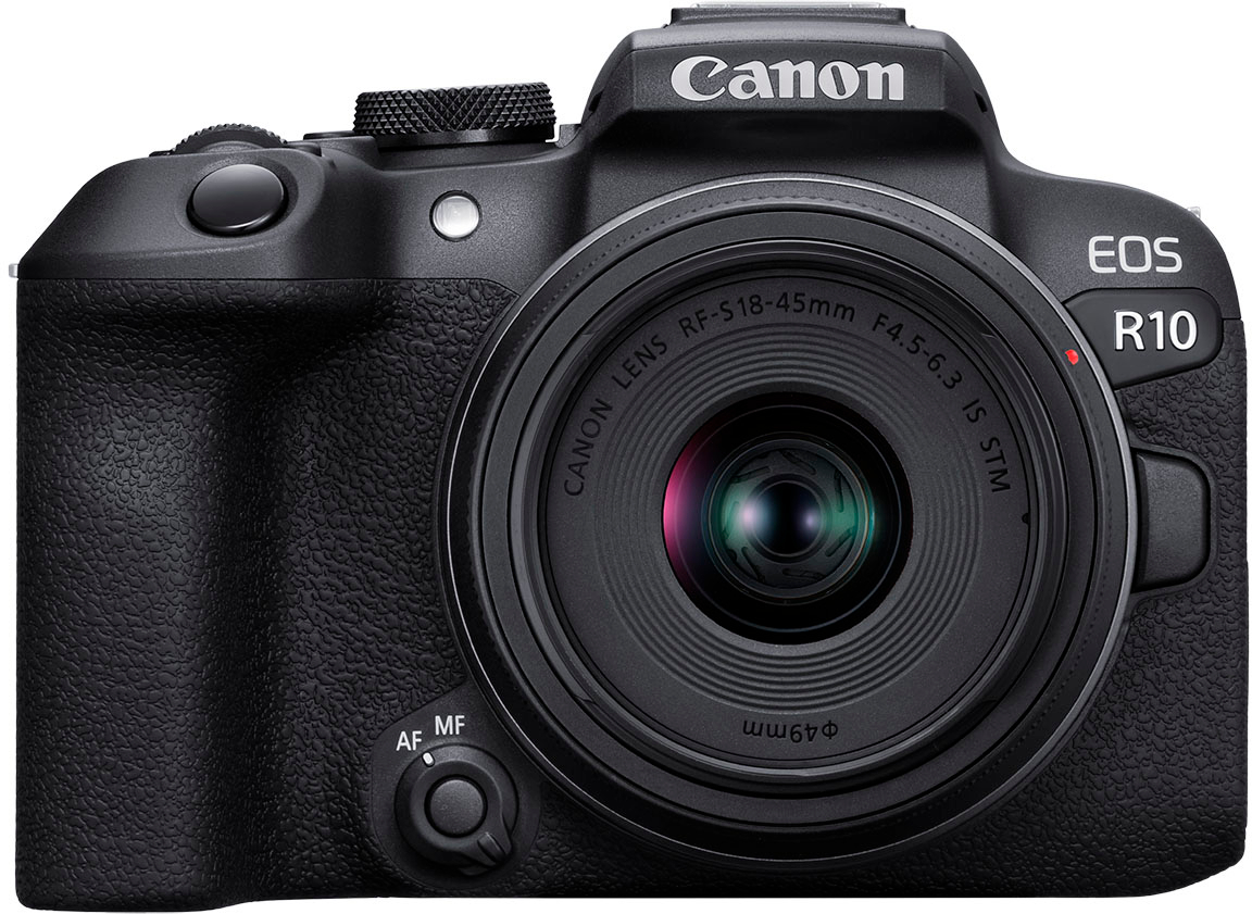 In de naam Met andere woorden Actuator Canon EOS R10 Mirrorless Camera with RF-S 18-45 f/4.5-6.3 IS STM Lens Black  5331C009 - Best Buy