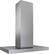 Left. Zephyr - Roma 36 in. 600 CFM Island Mount Range Hood with LED Light - Stainless Steel.