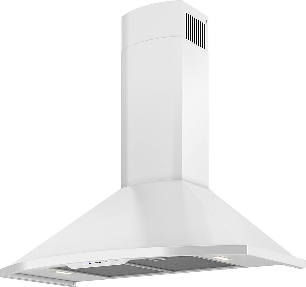 Zephyr Savona 36 in. 600 CFM Wall Mount Range Hood with LED Light White