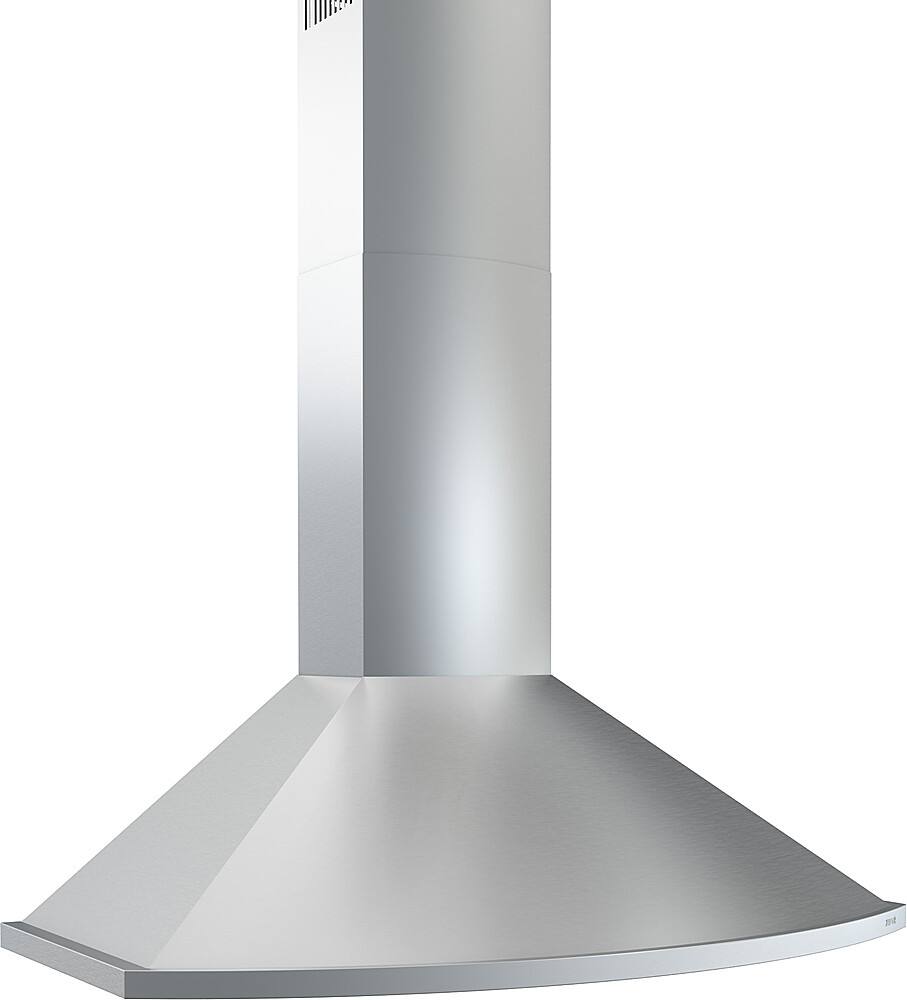 Left. Zephyr - Savona 30 in. 600 CFM Wall Mount Range Hood with LED Light - Stainless Steel.