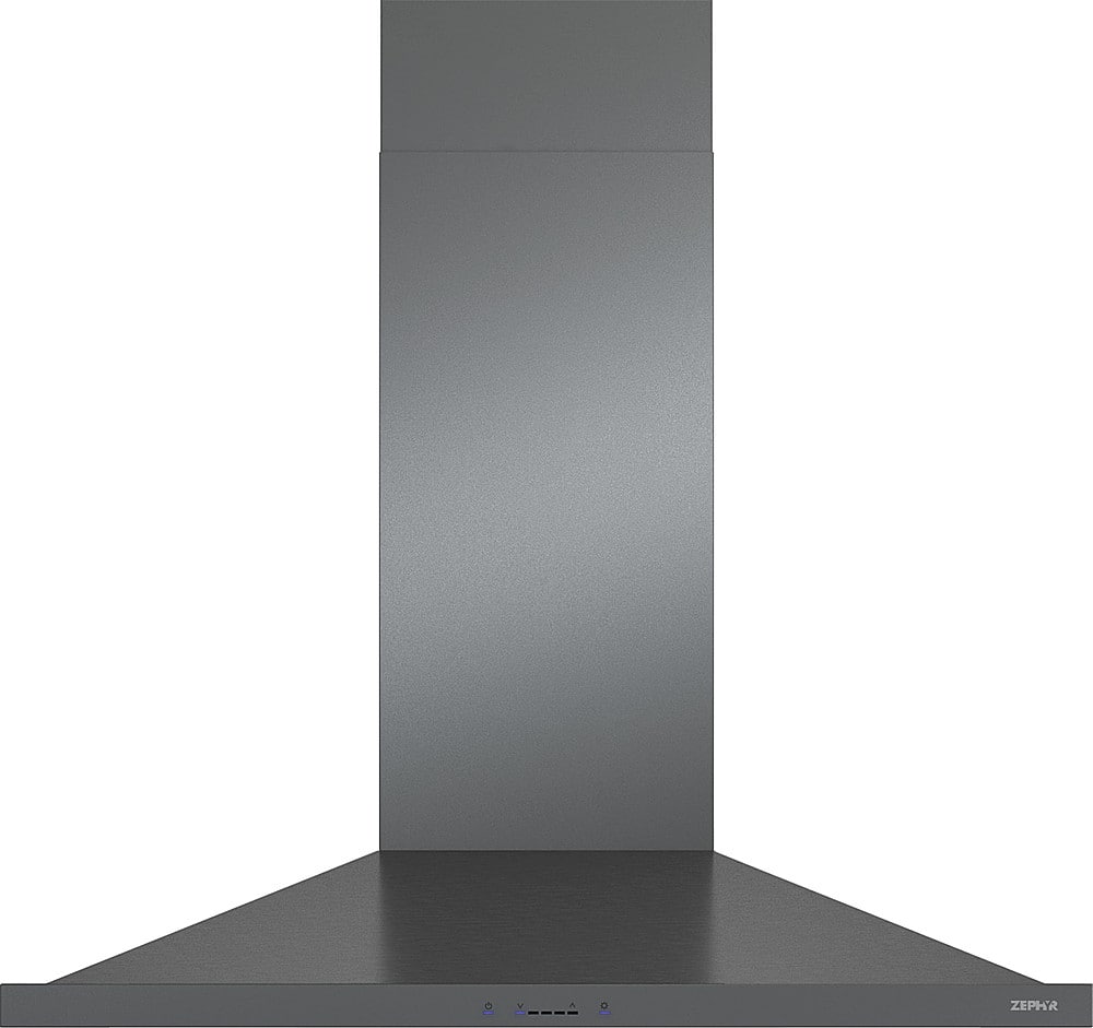 Zephyr - 30 inches - Convertible - Wall Range Hood - Black Stainless Steel - Front_Zoom