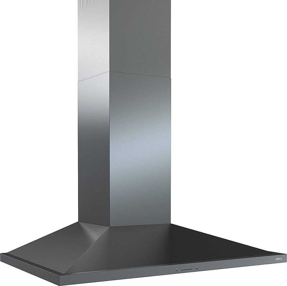 Left. Zephyr - Anzio 30 in. 600 CFM Wall Mount Range Hood with LED Light - Black Stainless Steel.