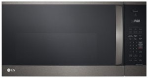 LG - 1.8 Cu. Ft. Over-the-Range Microwave with Sensor Cooking and EasyClean - Black Stainless Steel