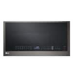 LG - 1.7 Cu. Ft. Convection Over-the-Range Smart Microwave with Sensor Cooking and Air Fry - Black Stainless Steel