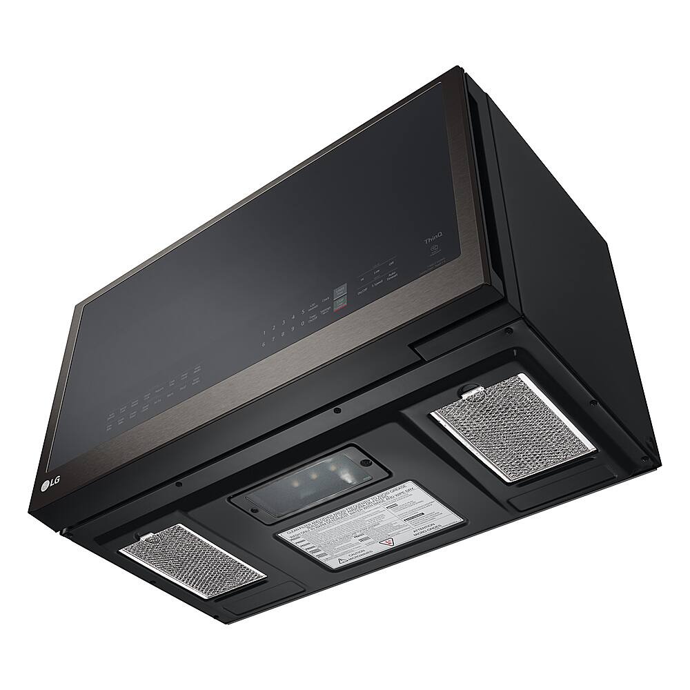 Alt View 13. LG - 1.7 Cu. Ft. Convection Over-the-Range Microwave with Sensor Cooking and Air Fry - PrintProof Black Stainless Steel.