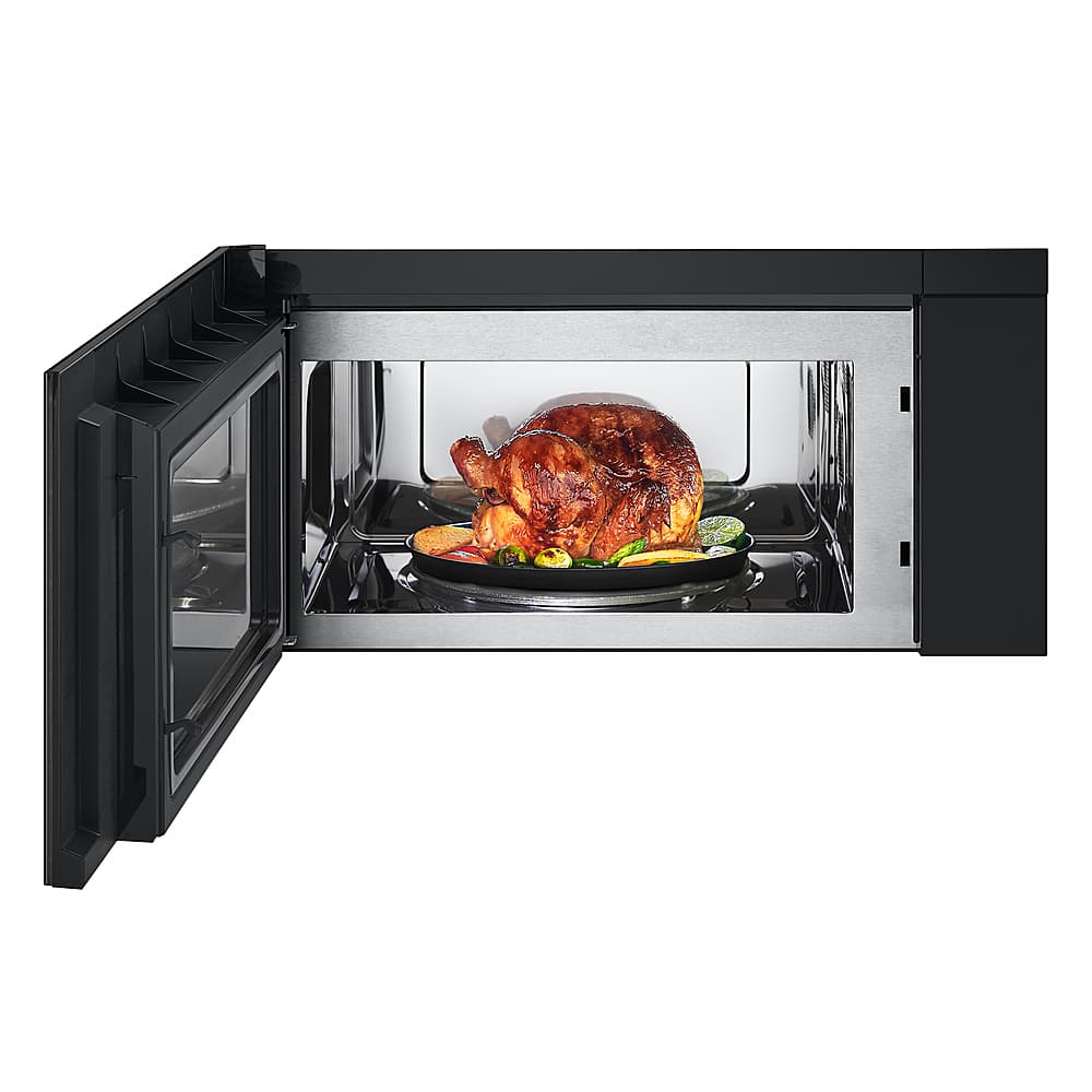 Alt View 16. LG - 1.7 Cu. Ft. Convection Over-the-Range Microwave with Sensor Cooking and Air Fry - PrintProof Black Stainless Steel.