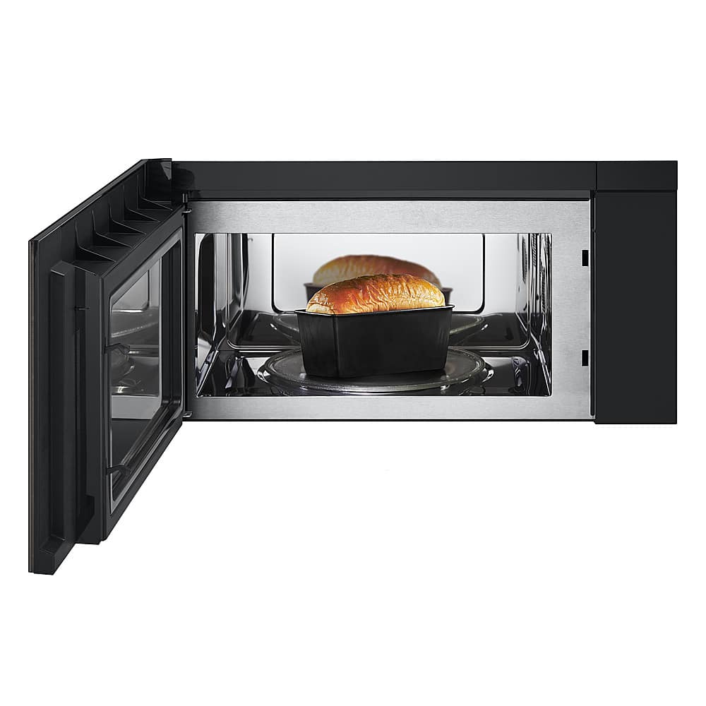 Alt View 19. LG - 1.7 Cu. Ft. Convection Over-the-Range Microwave with Sensor Cooking and Air Fry - PrintProof Black Stainless Steel.