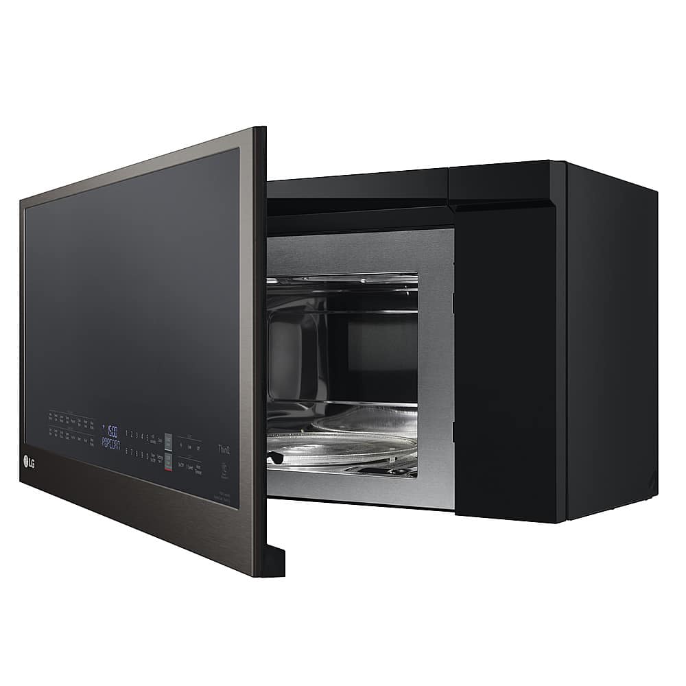 Alt View 21. LG - 1.7 Cu. Ft. Convection Over-the-Range Microwave with Sensor Cooking and Air Fry - PrintProof Black Stainless Steel.