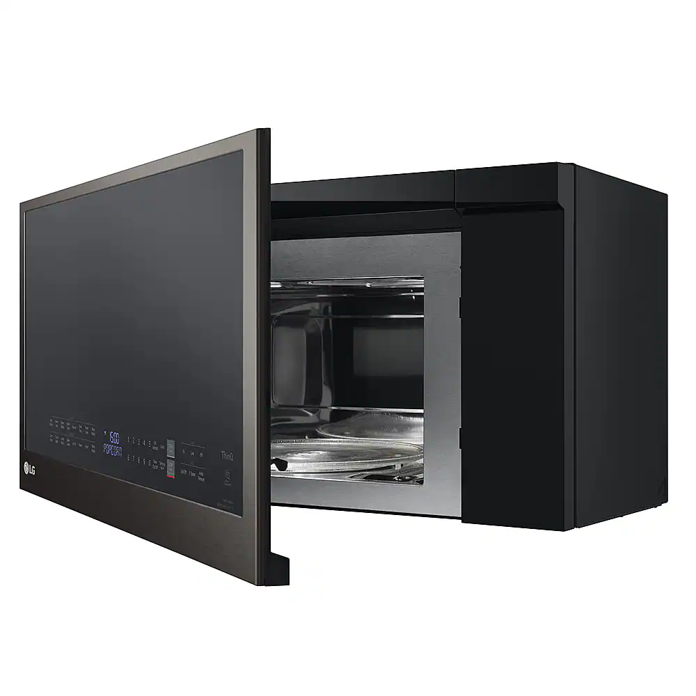 Alt View 21. LG - 1.7 Cu. Ft. Convection Over-the-Range Microwave with Sensor Cooking and Air Fry - PrintProof Black Stainless Steel.