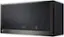 Left. LG - 2.0 Cu. Ft. Over-the-Range Microwave with Sensor Cooking and EasyClean - PrintProof Black Stainless Steel.