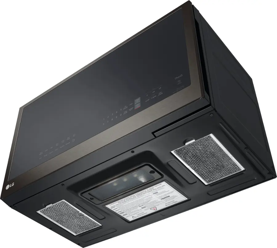 Alt View 14. LG - 2.0 Cu. Ft. Over-the-Range Microwave with Sensor Cooking and EasyClean - PrintProof Black Stainless Steel.