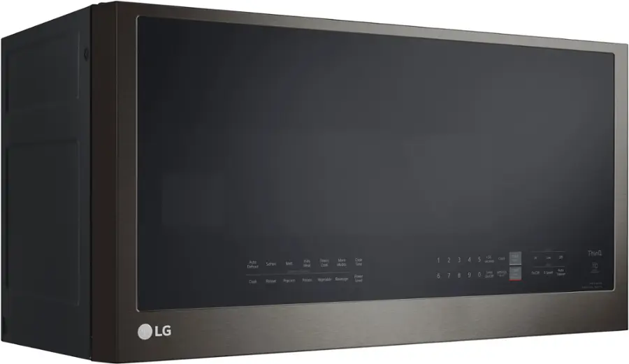 Alt View 11. LG - 2.0 Cu. Ft. Over-the-Range Microwave with Sensor Cooking and EasyClean - PrintProof Black Stainless Steel.