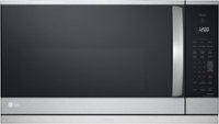 LG - 2.1 Cu. Ft. Over-the-Range Smart Microwave with Sensor Cooking and ExtendaVent 2.0 - Stainless Steel - Front_Zoom