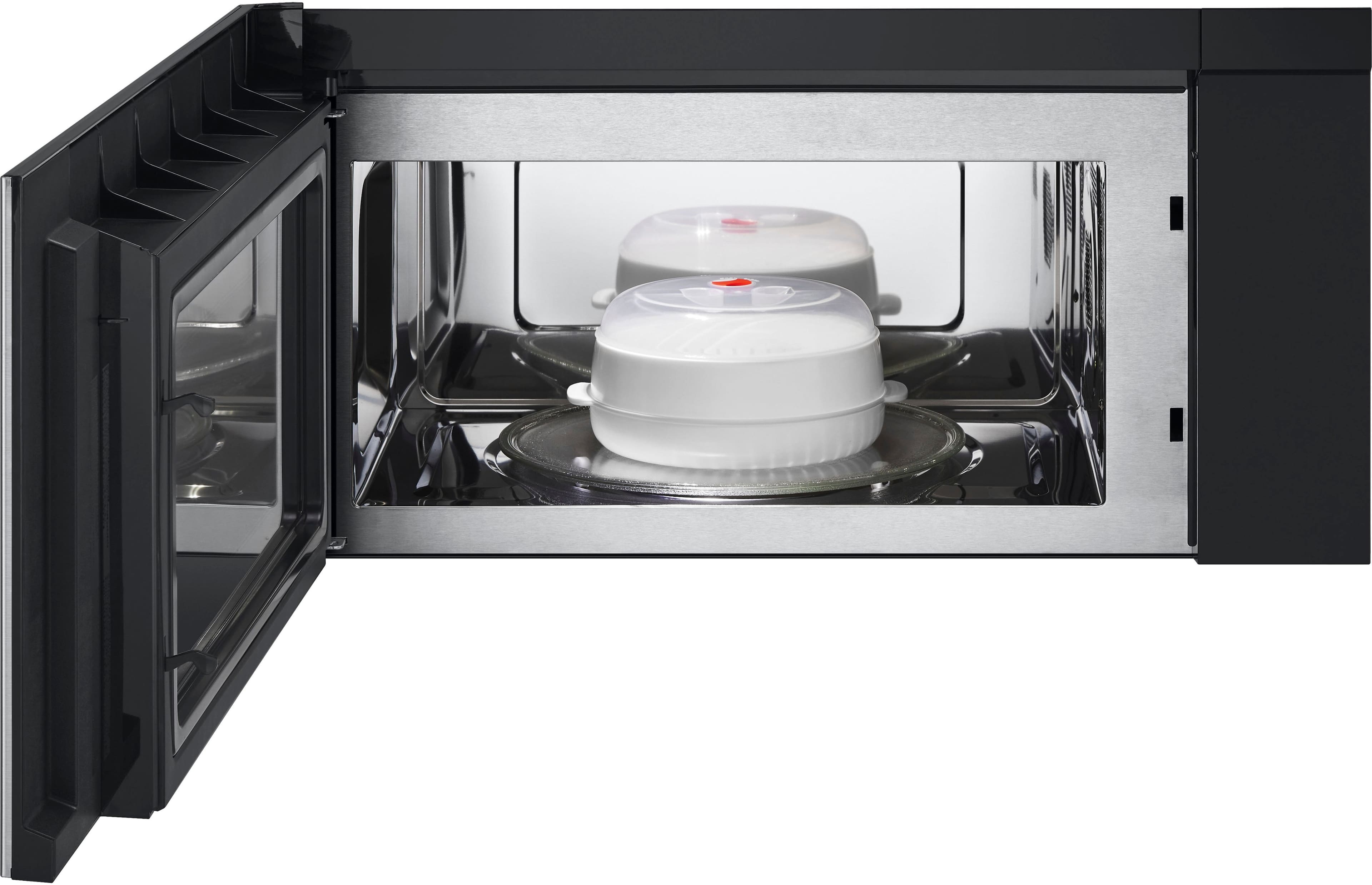 Alt View 16. LG - 1.7 Cu. Ft. Convection Over-the-Range Microwave with Sensor Cooking and Air Fry - PrintProof Stainless Steel.