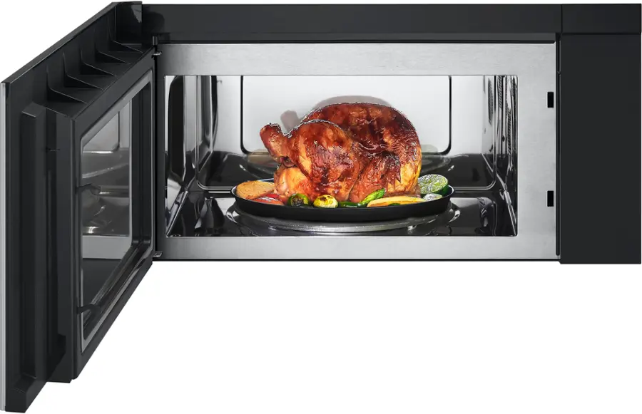 Alt View 18. LG - 1.7 Cu. Ft. Convection Over-the-Range Microwave with Sensor Cooking and Air Fry - PrintProof Stainless Steel.