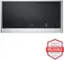 The image features a silver microwave oven with a black screen. The microwave has a digital display and a control panel with buttons. It is a large appliance and is likely designed for efficient cooking and heating tasks. The microwave is part of the LG brand, which is known for its reliability and quality.