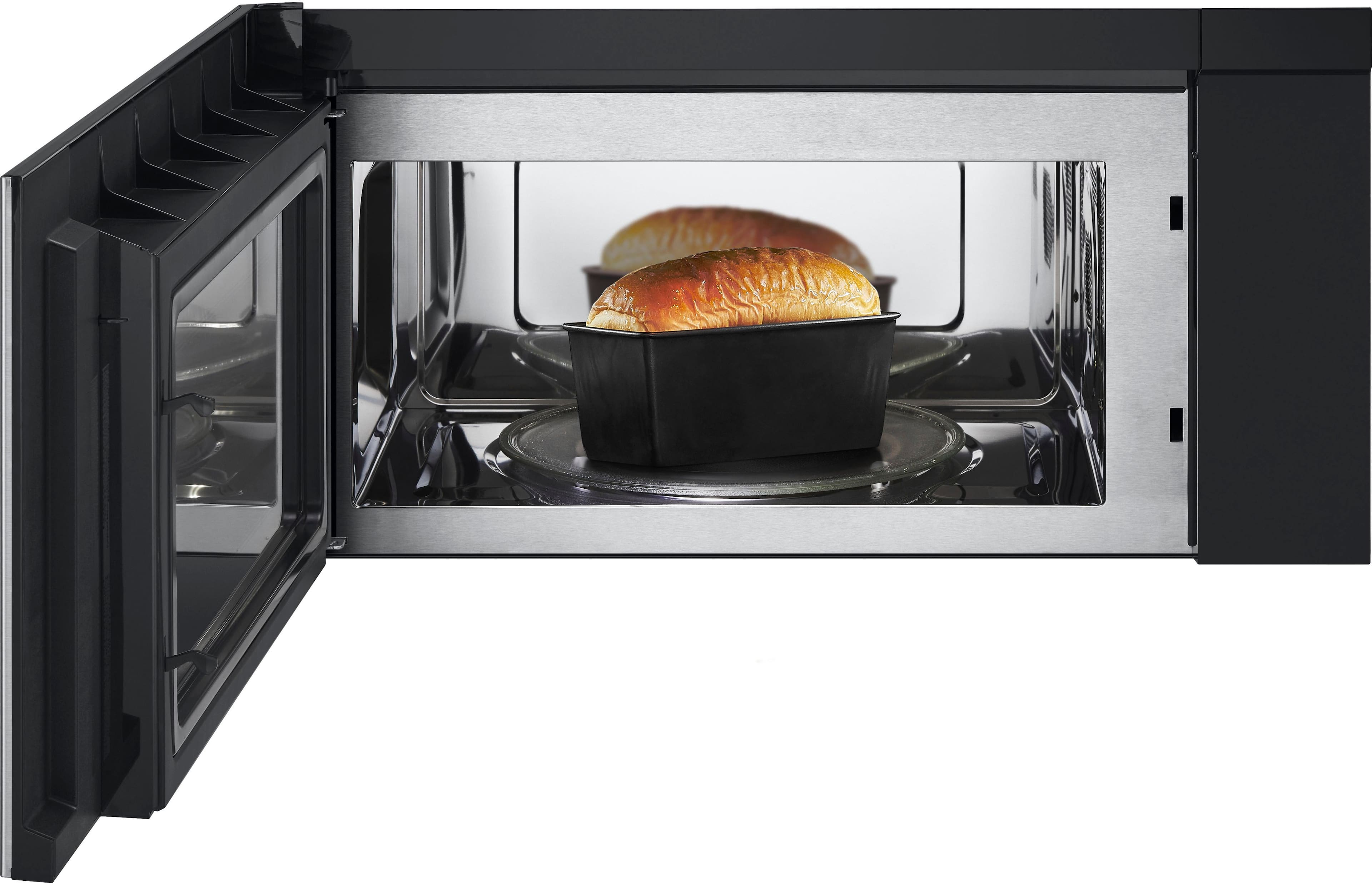 Alt View 22. LG - 1.7 Cu. Ft. Convection Over-the-Range Microwave with Sensor Cooking and Air Fry - PrintProof Stainless Steel.