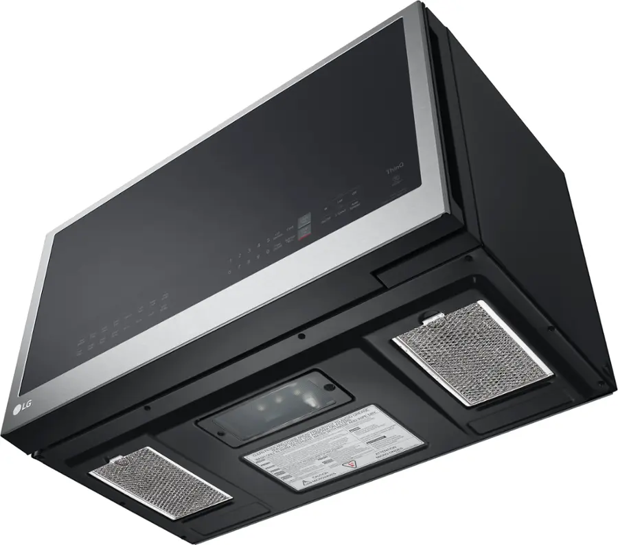 Alt View 23. LG - 1.7 Cu. Ft. Convection Over-the-Range Microwave with Sensor Cooking and Air Fry - PrintProof Stainless Steel.