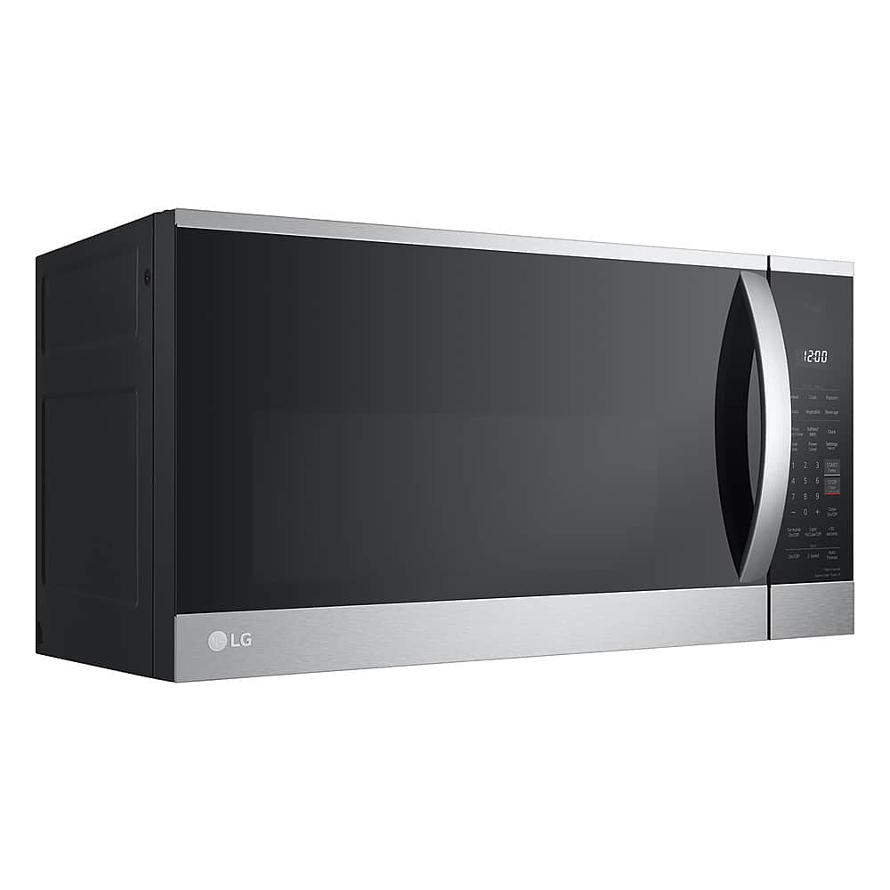 Angle. LG - 1.8 Cu. Ft. Over-the-Range Smart Microwave with Sensor Cooking and EasyClean - PrintProof Stainless Steel.