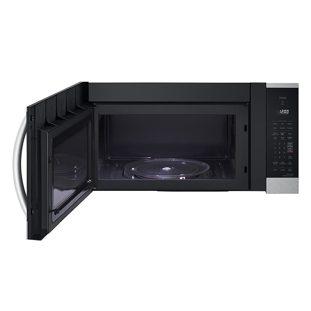 Alt View 11. LG - 1.8 Cu. Ft. Over-the-Range Smart Microwave with Sensor Cooking and EasyClean - PrintProof Stainless Steel.