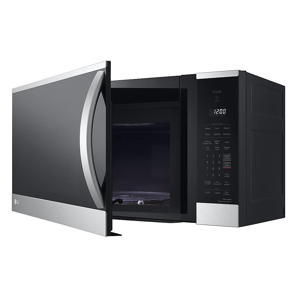 Alt View 12. LG - 1.8 Cu. Ft. Over-the-Range Smart Microwave with Sensor Cooking and EasyClean - PrintProof Stainless Steel.