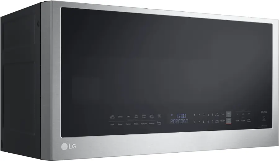 Alt View 12. LG - 2.0 Cu. Ft. Over-the-Range Microwave with Sensor Cooking and EasyClean - PrintProof Stainless Steel.