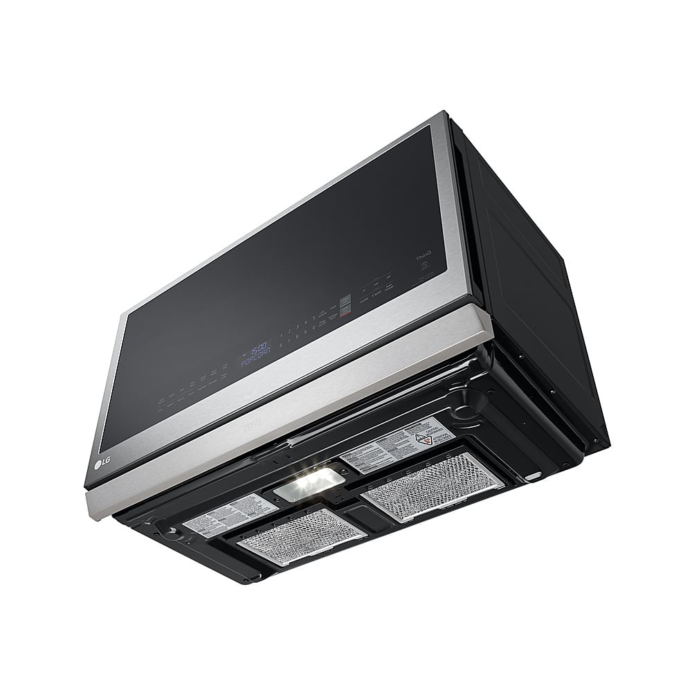 Alt View 13. LG - 2.1 Cu. Ft. Over-the-Range Smart Microwave with Sensor Cooking and ExtendaVent 2.0 - PrintProof Stainless Steel.