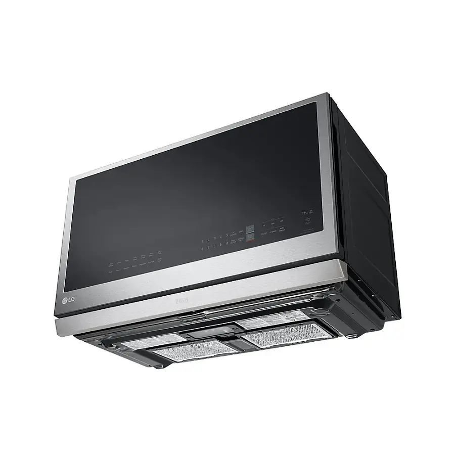 Alt View 16. LG - 2.1 Cu. Ft. Over-the-Range Smart Microwave with Sensor Cooking and ExtendaVent 2.0 - PrintProof Stainless Steel.