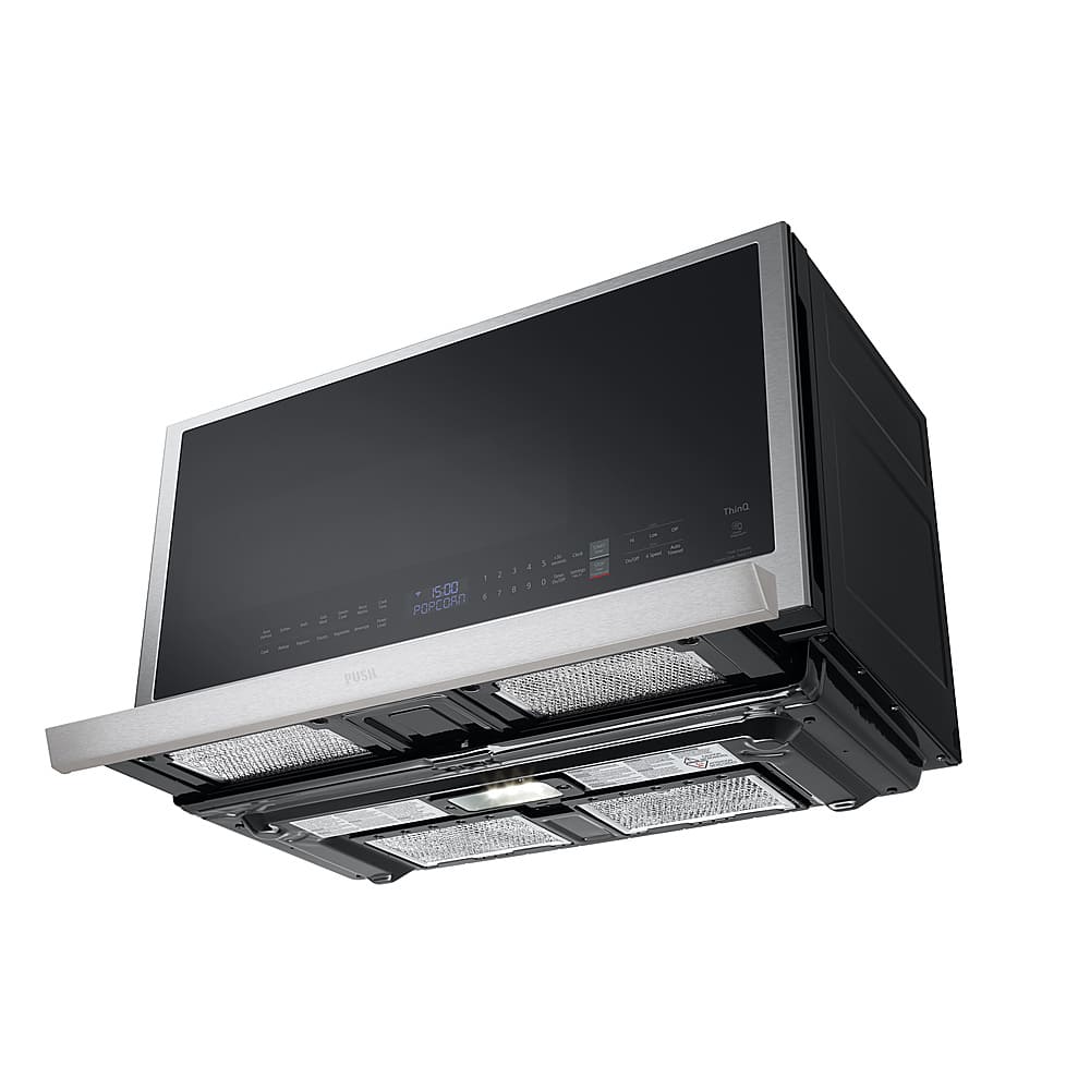 Alt View 17. LG - 2.1 Cu. Ft. Over-the-Range Smart Microwave with Sensor Cooking and ExtendaVent 2.0 - PrintProof Stainless Steel.