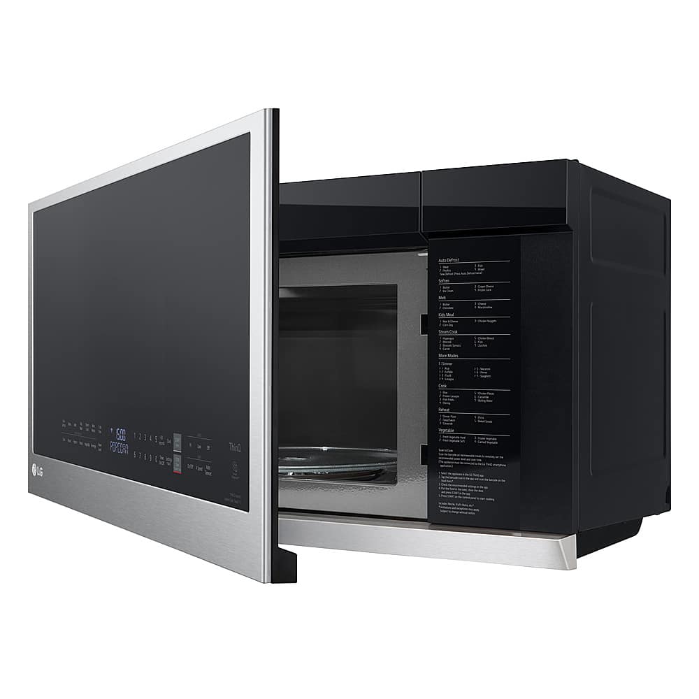 Alt View 19. LG - 2.1 Cu. Ft. Over-the-Range Smart Microwave with Sensor Cooking and ExtendaVent 2.0 - PrintProof Stainless Steel.