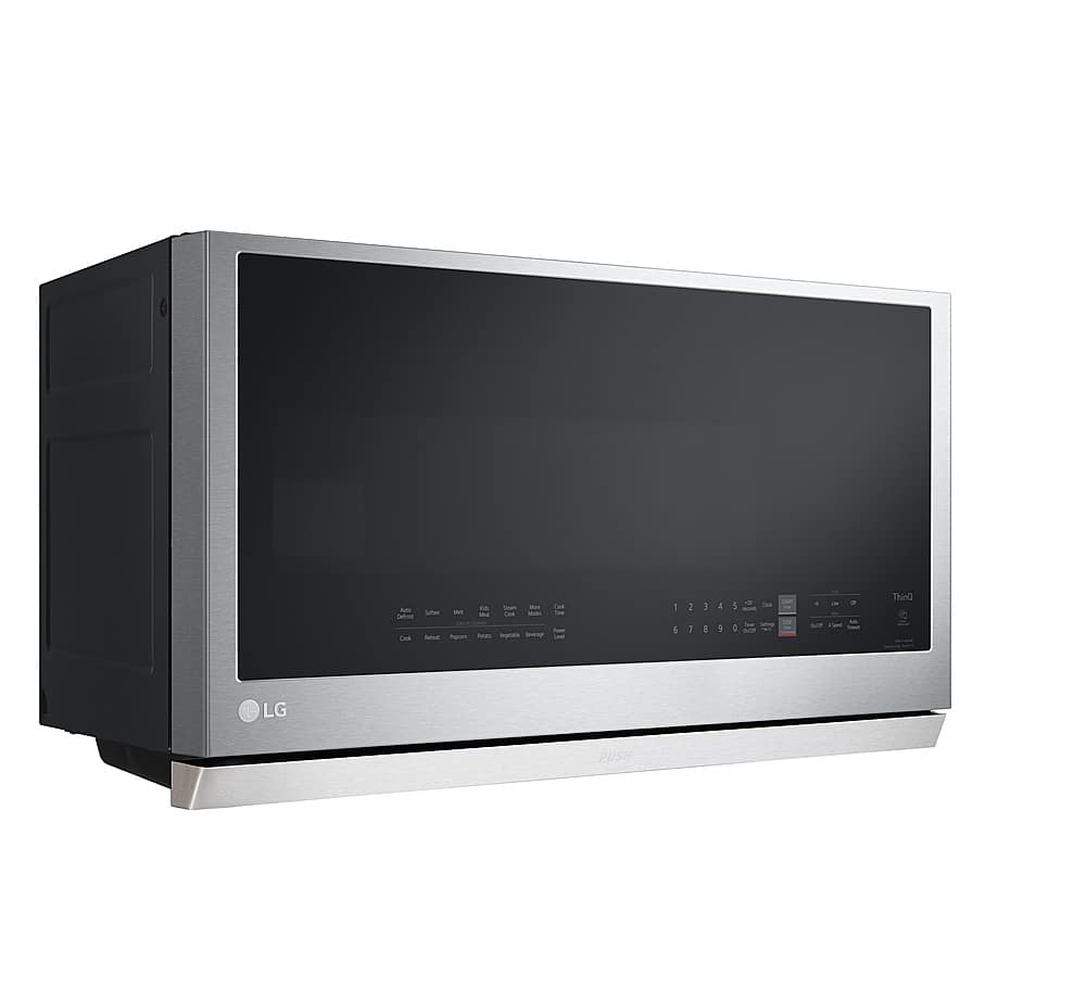 Alt View 12. LG - 2.1 Cu. Ft. Over-the-Range Smart Microwave with Sensor Cooking and ExtendaVent 2.0 - PrintProof Stainless Steel.