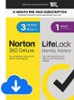 Norton 360 (3 Device) with LifeLock Identity Advisor (1 Adult) Internet Security Software + VPN (6 Month Subscription) - Android, Apple iOS, Mac OS, Windows [Digital]