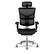Front. X-Chair - X2 Wide Seat Mangagement Chair with Headrest - Black.