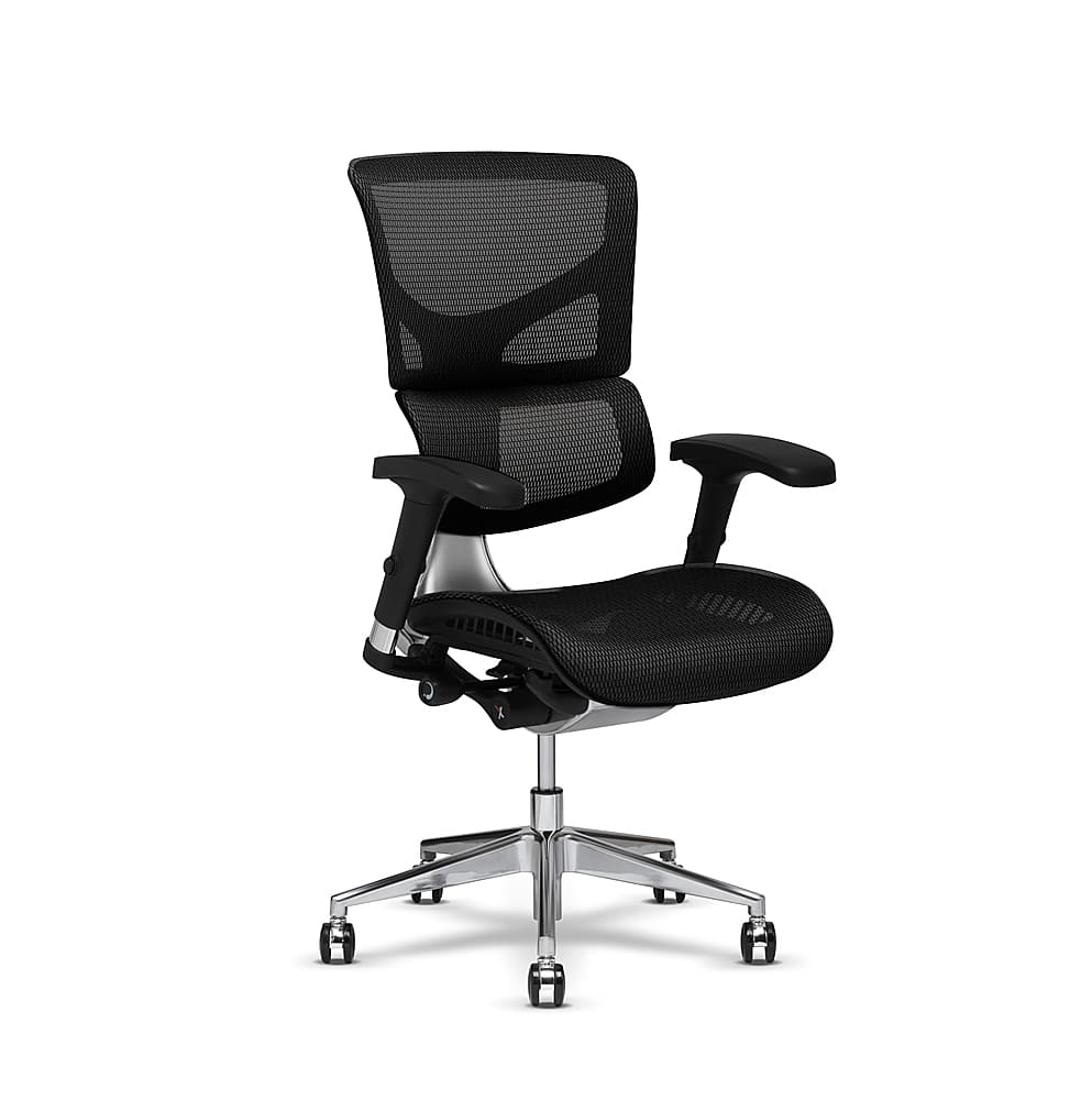 Left View: X-Chair - X2 Management Chair - Black