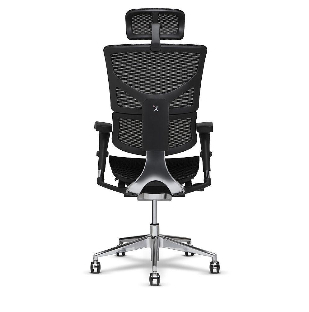 Angle View: X-Chair - X2 Management Chair with Headrest - Black