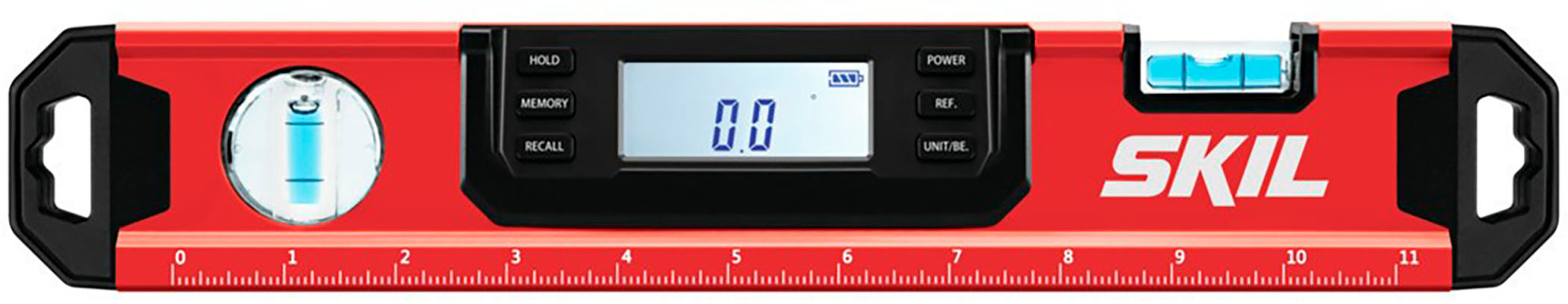Angle View: Skil - 12-In Digital Level - Red/Black