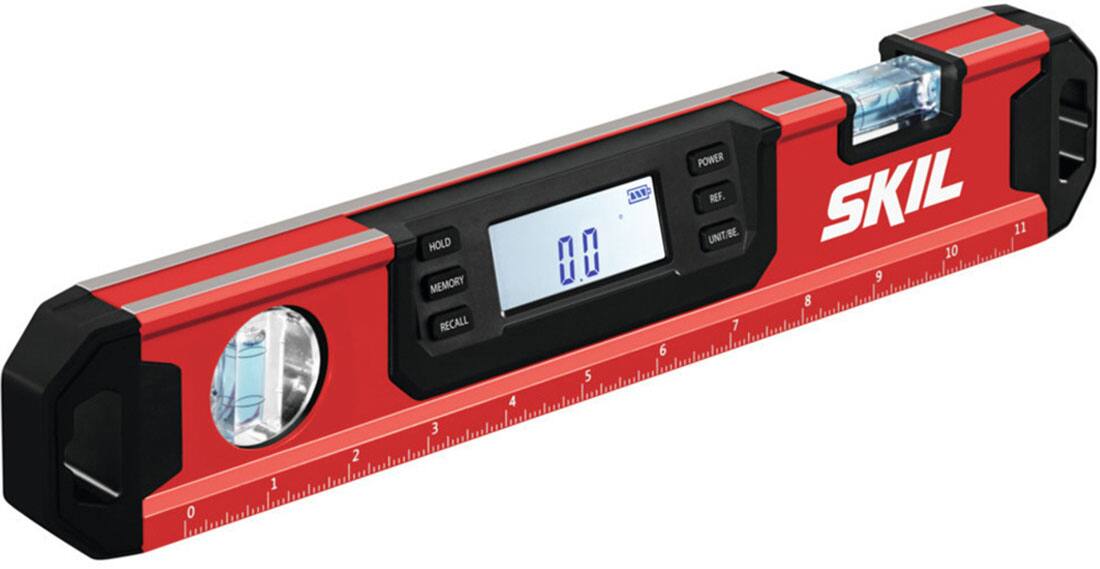 Alt View 3. Skil - 12-In Digital Level - Red/Black.