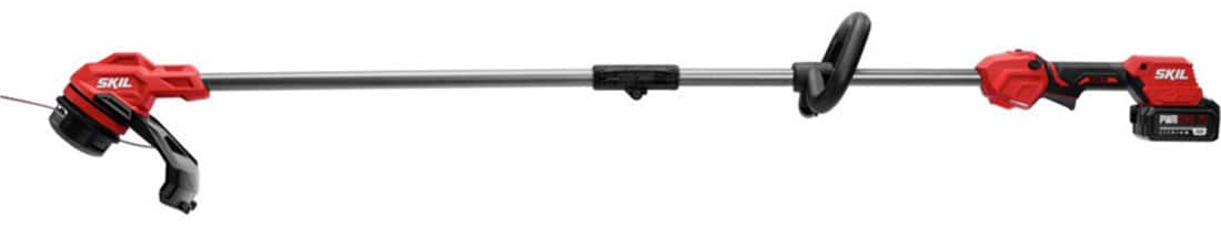 Alt View 15. Skil - 20-Volt 13-Inch Cutting Diameter Brushless Grass Trimmer and 400 CFM Leaf Blower (1 x 4.0Ah Battery and 1 x Charger) - Red/Black.