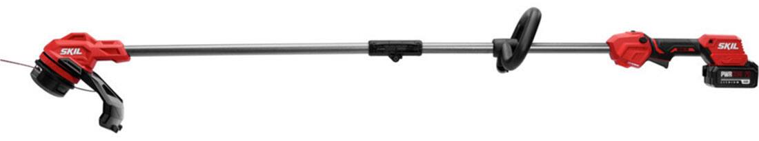 Alt View 15. Skil - 20-Volt 13-Inch Cutting Diameter Brushless Grass Trimmer and 400 CFM Leaf Blower (1 x 4.0Ah Battery and 1 x Charger) - Red/Black.